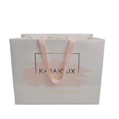 Custom Clothing Shopping Bags Gift Paper Bag Packaging With Handle Luxury Bags For Wedding / Jewelry / Cosmetic