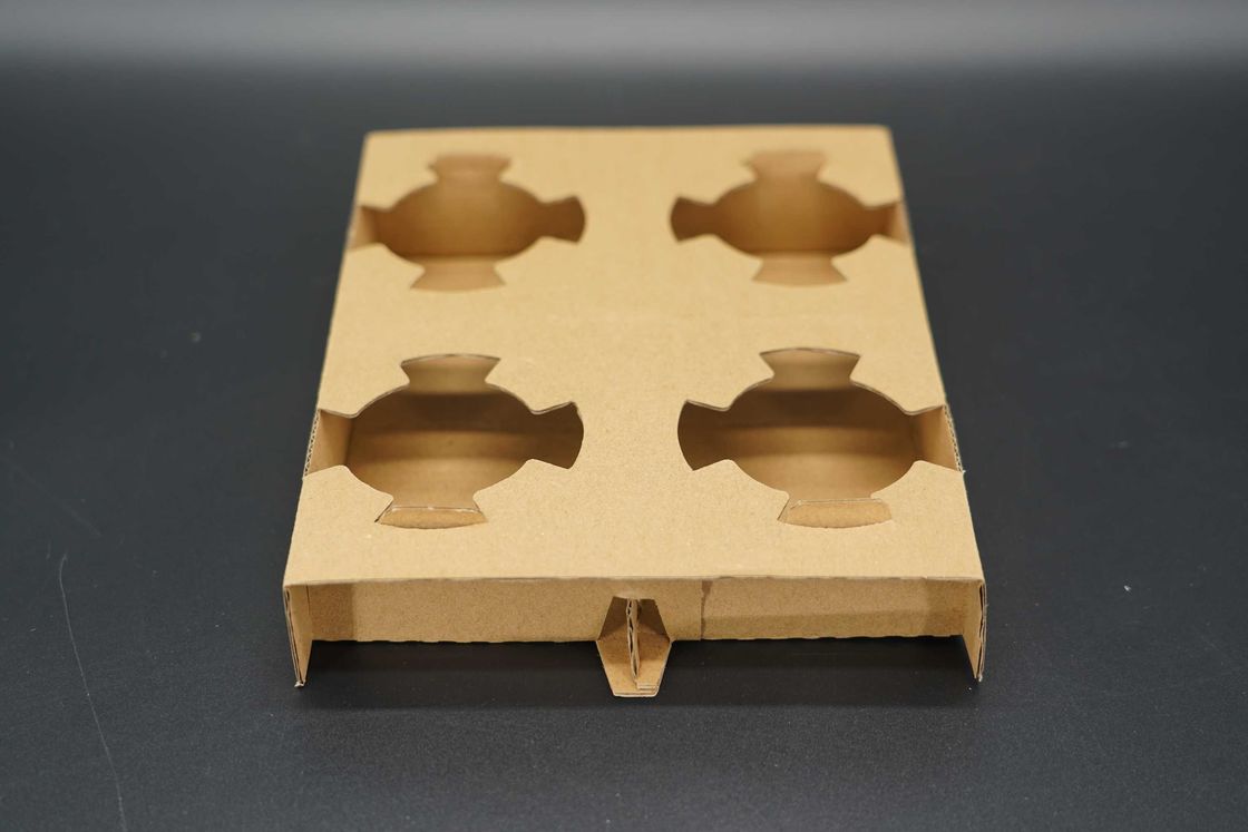 Disposable Take Away Cardboard Paper Cup Holder Boba Bubble Tea Paper Cup Holder