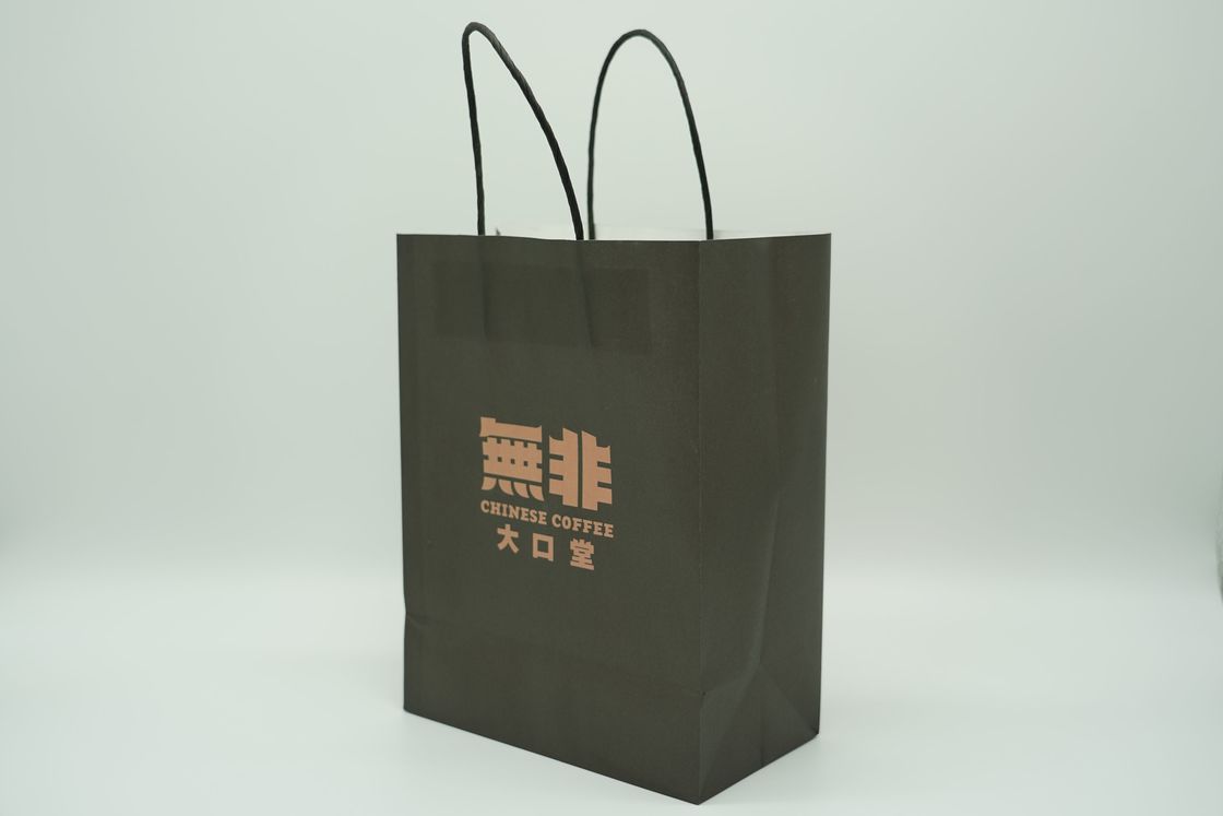Lipack Take Out Fast Food Kraft Paper Carry Bag Customized Logo Takeaway Paper Bags For Food