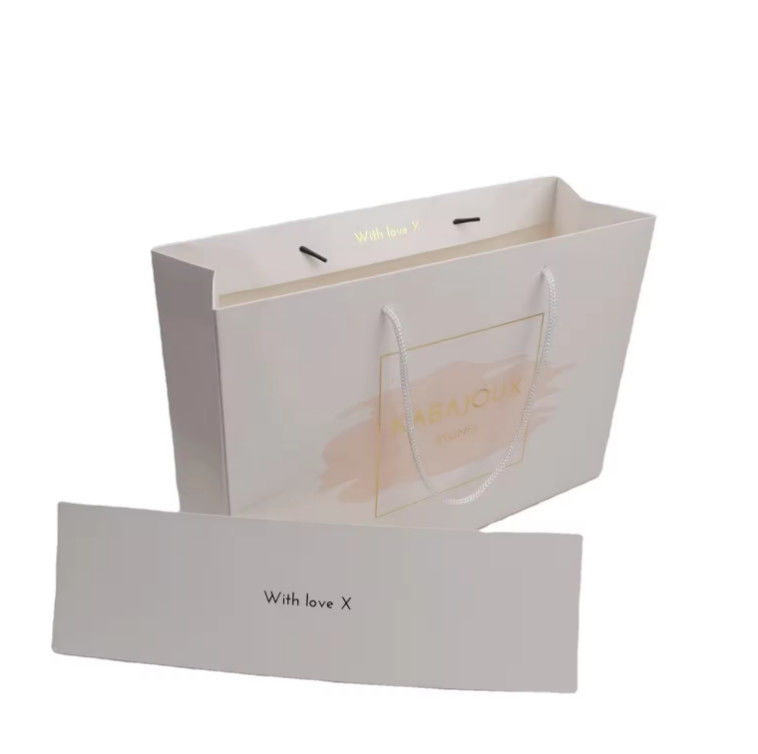 Custom Clothing Shopping Bags Gift Paper Bag Packaging With Handle Luxury Bags For Wedding / Jewelry / Cosmetic