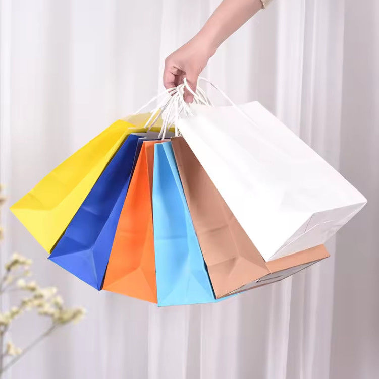 Wholesale Custom Logo Paper Bag Kraft Or White High Quality Cheaper Paper Bags